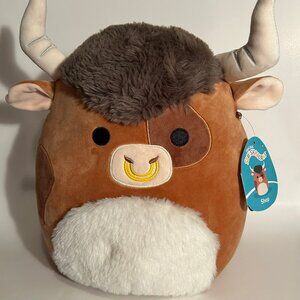Squishmallows Shep The Cow Brown Bull NWT
